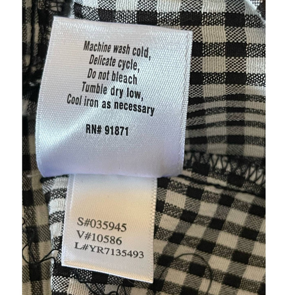 Norm Thompson‎ Womens Button Down Blazer Jacket Checked Lightweight Size XL - Picture 8 of 9